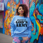 Enlisted in God's Army Faith-Inspired Sweatshirt