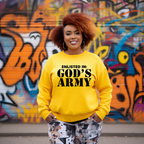 Enlisted in God's Army Faith-Inspired Sweatshirt