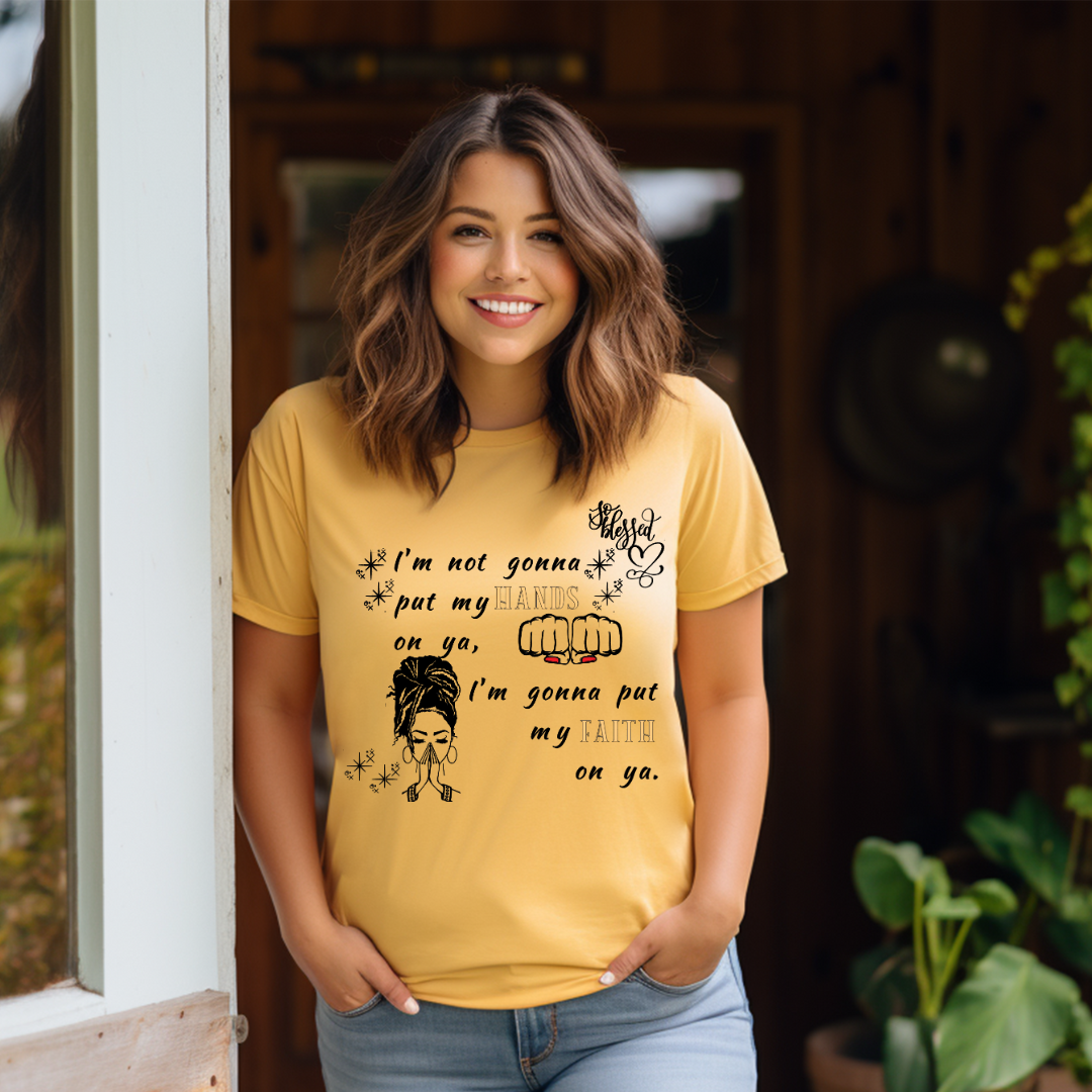 Choose Faith Over Fists Tshirt